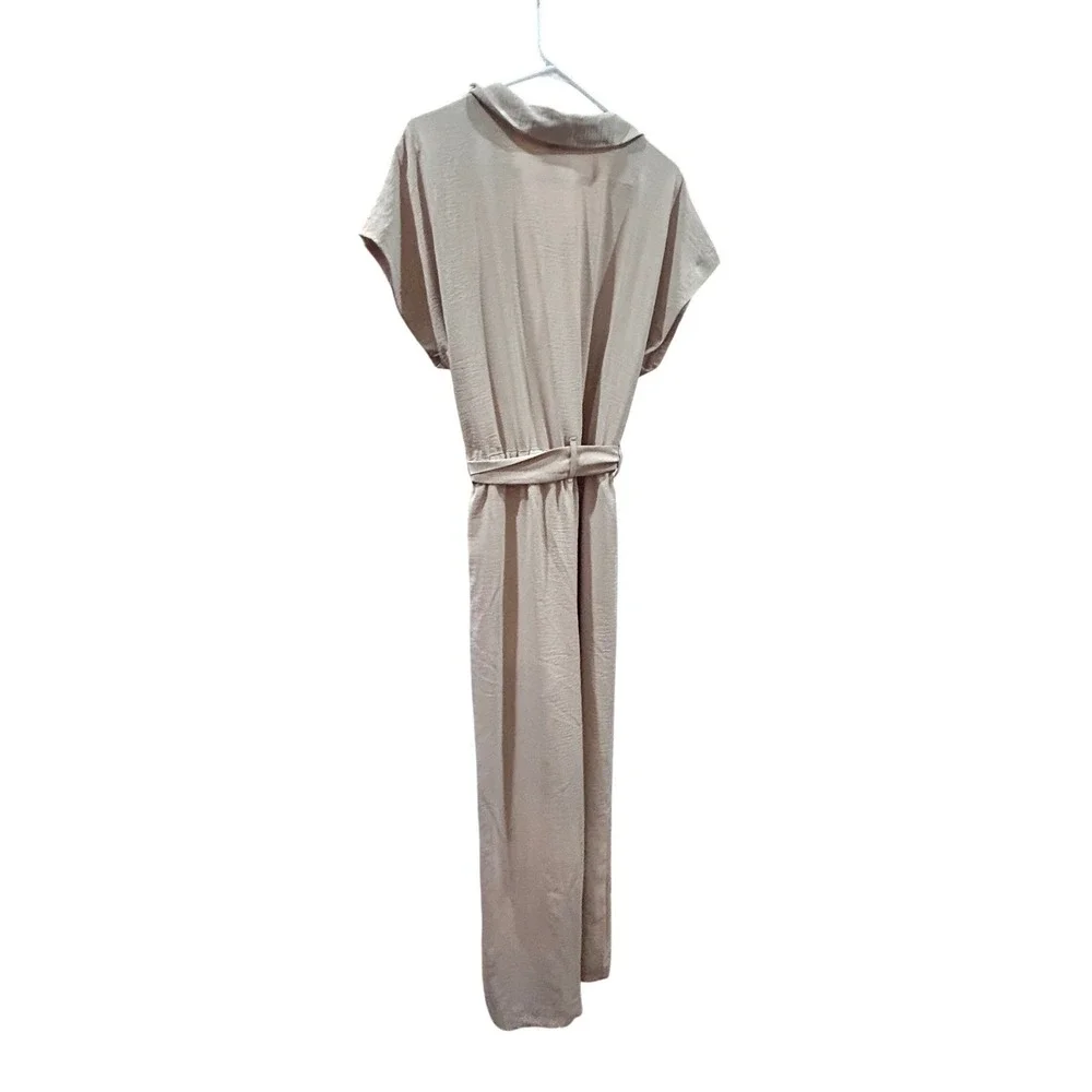 NEW A New Day Womens‎ Utility Button Front Belted Jumper Khaki Size L - Picture 10 of 10
